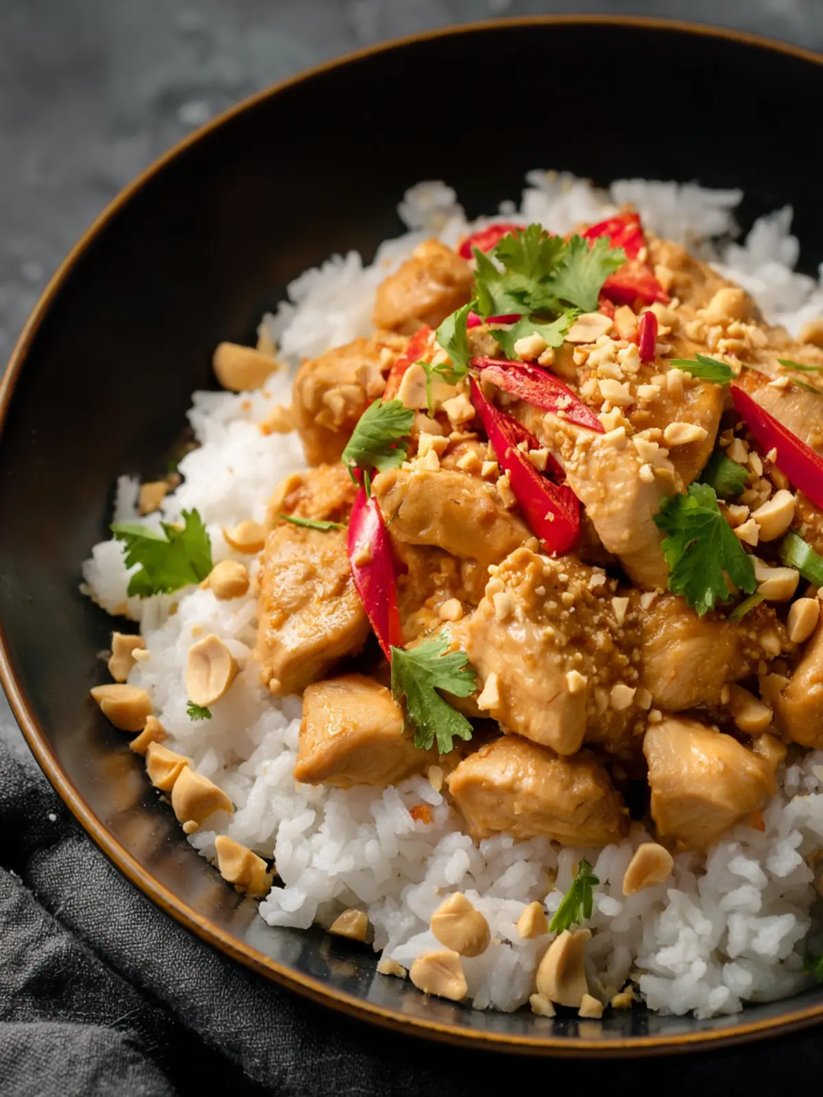 Crockpot Thai Peanut Chicken First Image