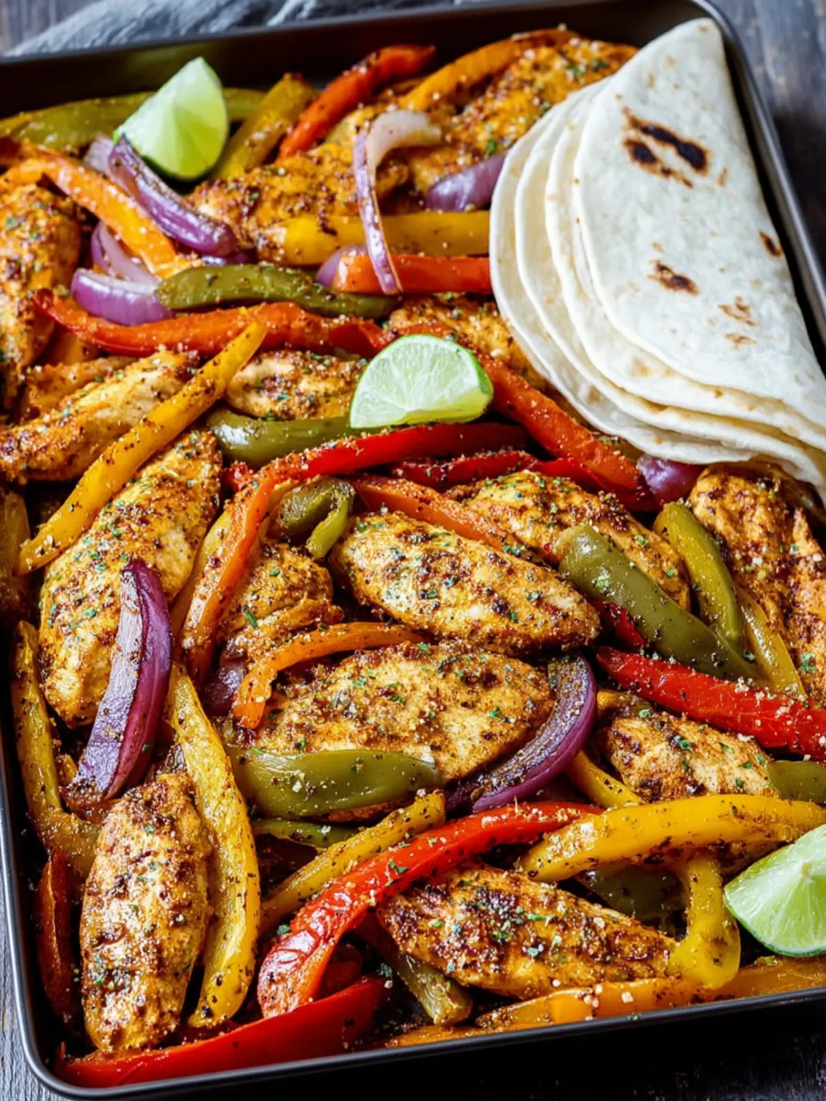 Sheet Pan Chicken Fajitas First Image