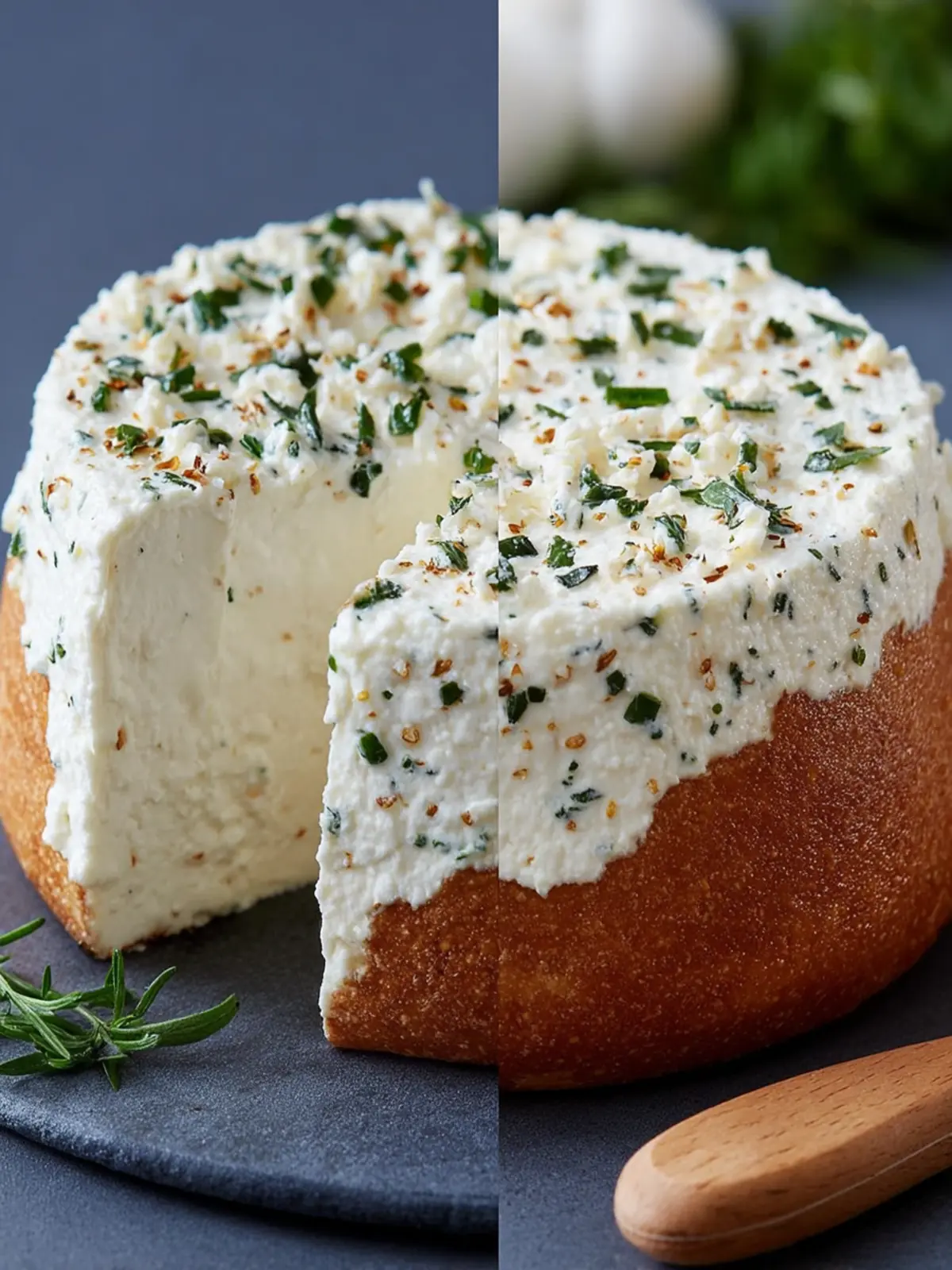 Easy Garlic Herb Cream Cheese (Vegan Boursin Style) | vegan easy recipes First Image