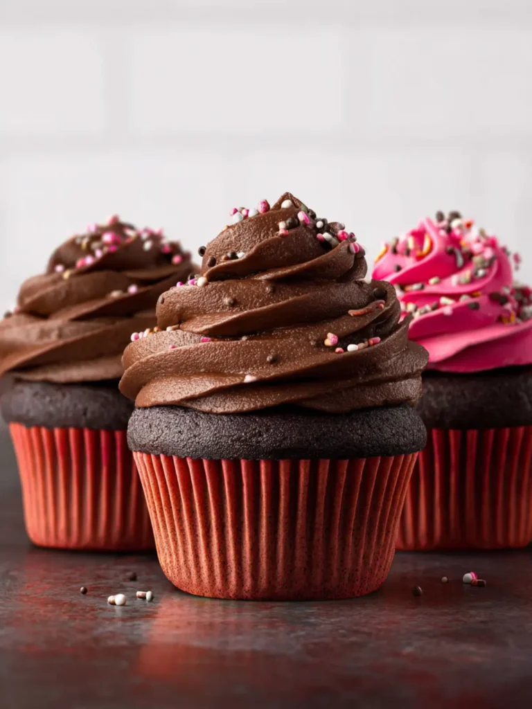 Vegan Chocolate Cupcakes First Image