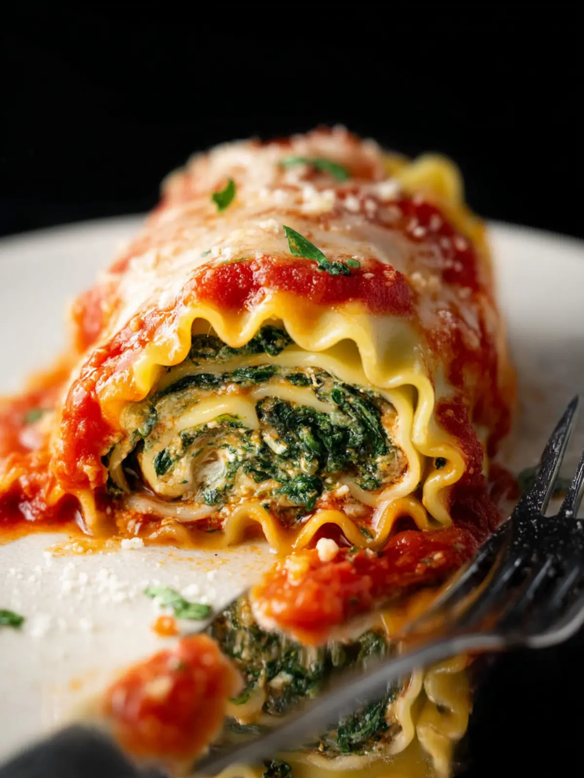 Easy Spinach Lasagna Roll Ups First Image