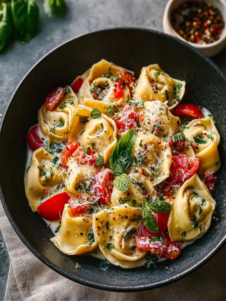 Christmas Tortellini Pasta: A Festive Creamy Delight First Image
