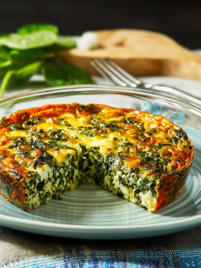 Crustless Spinach Quiche First Image