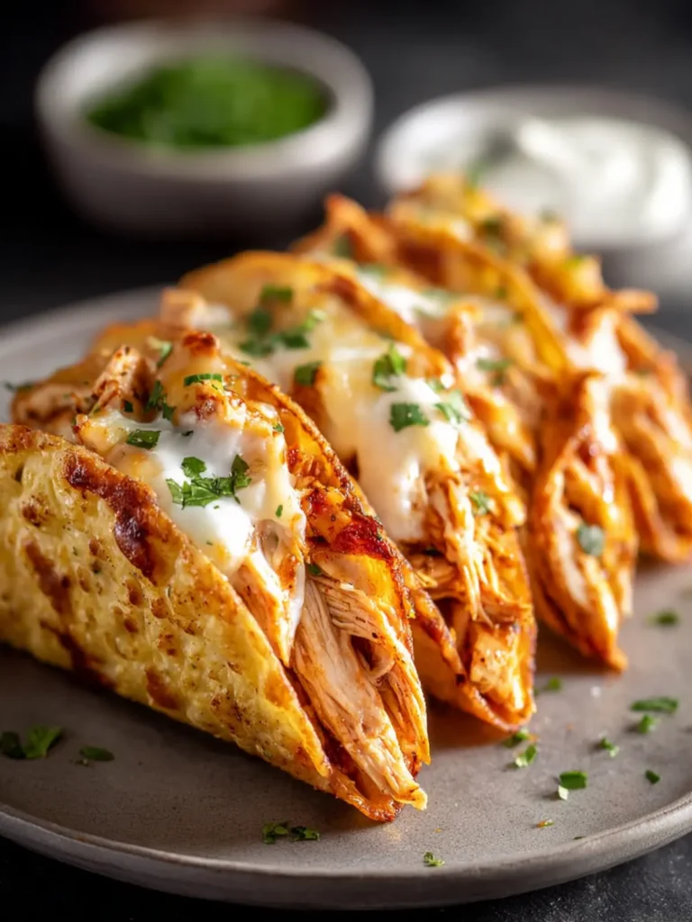 Mini Baked Chicken Tacos: Crispy, Cheesy, and Perfect for Any Occasion First Image