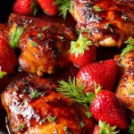 Irresistible Barbecued Strawberry Chicken Recipe to Try First Image