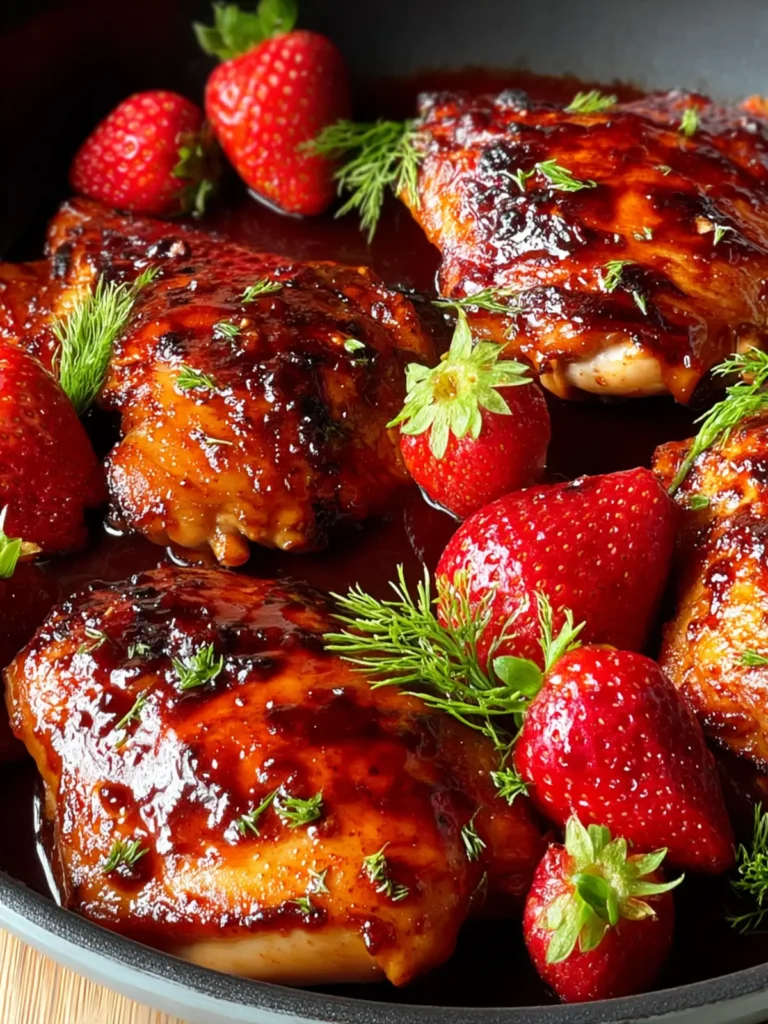 Irresistible Barbecued Strawberry Chicken Recipe to Try First Image