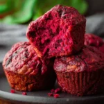 Healthy Beetroot Muffins First Image