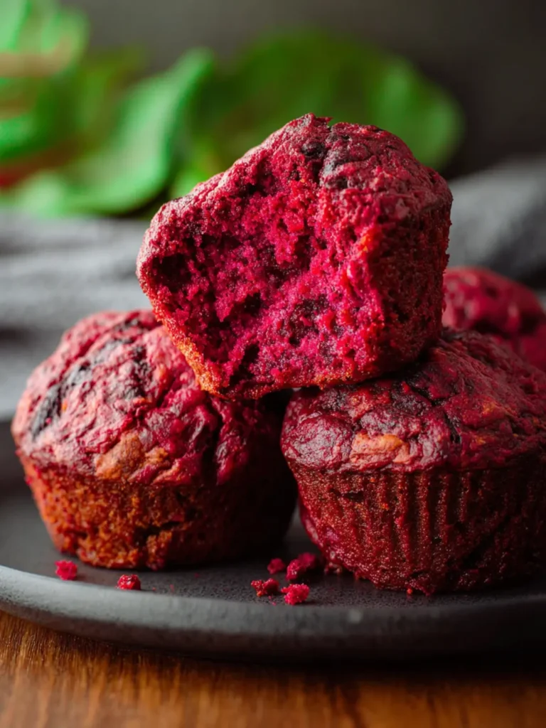 Healthy Beetroot Muffins First Image