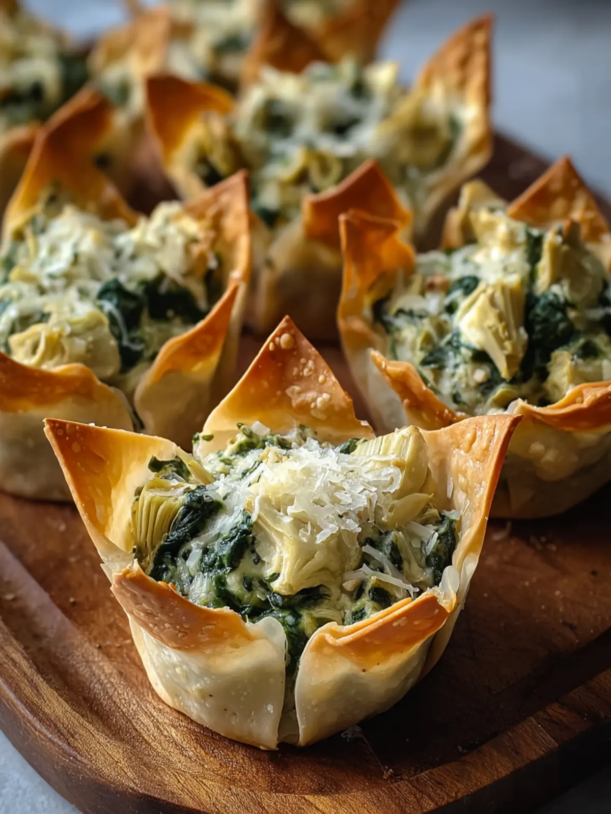 Delicious Spinach and Artichoke Wonton Cups Recipe to Try! First Image