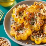 Honey-Roasted Delicata Squash with Parmesan and Pine Nuts First Image