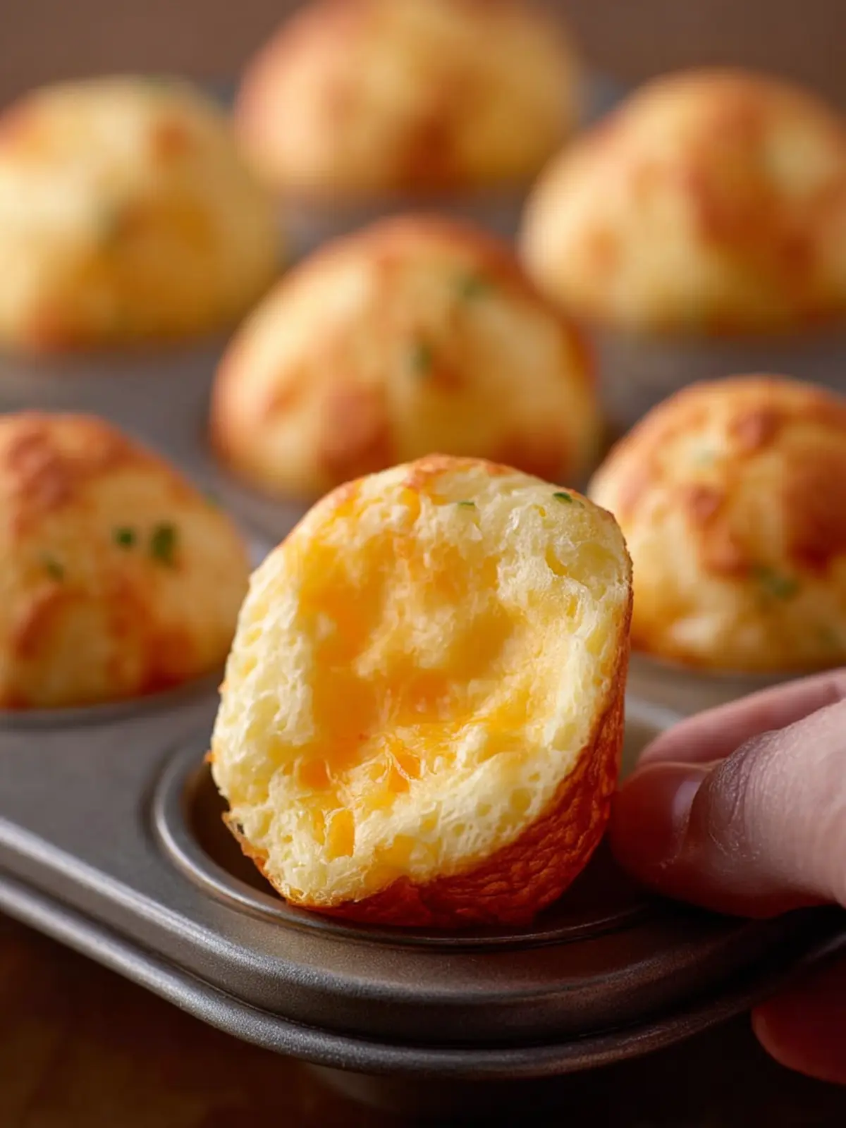 Brazilian Cheese Bread Bites (Pão de Queijo in a Mini Muffin Pan) First Image