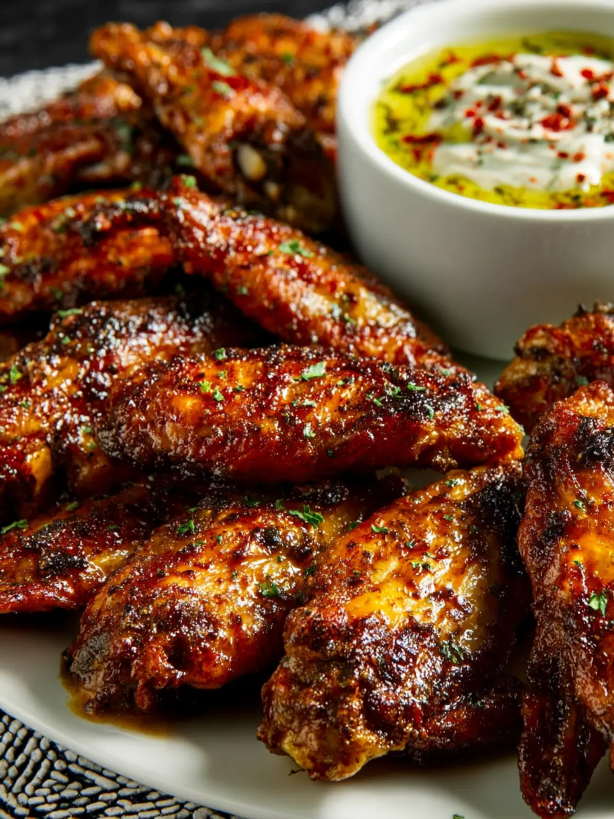 Greek Air Fryer Wings First Image