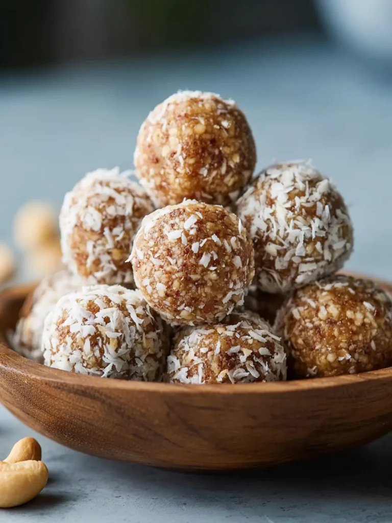 No-Bake Cashew Coconut Balls First Image
