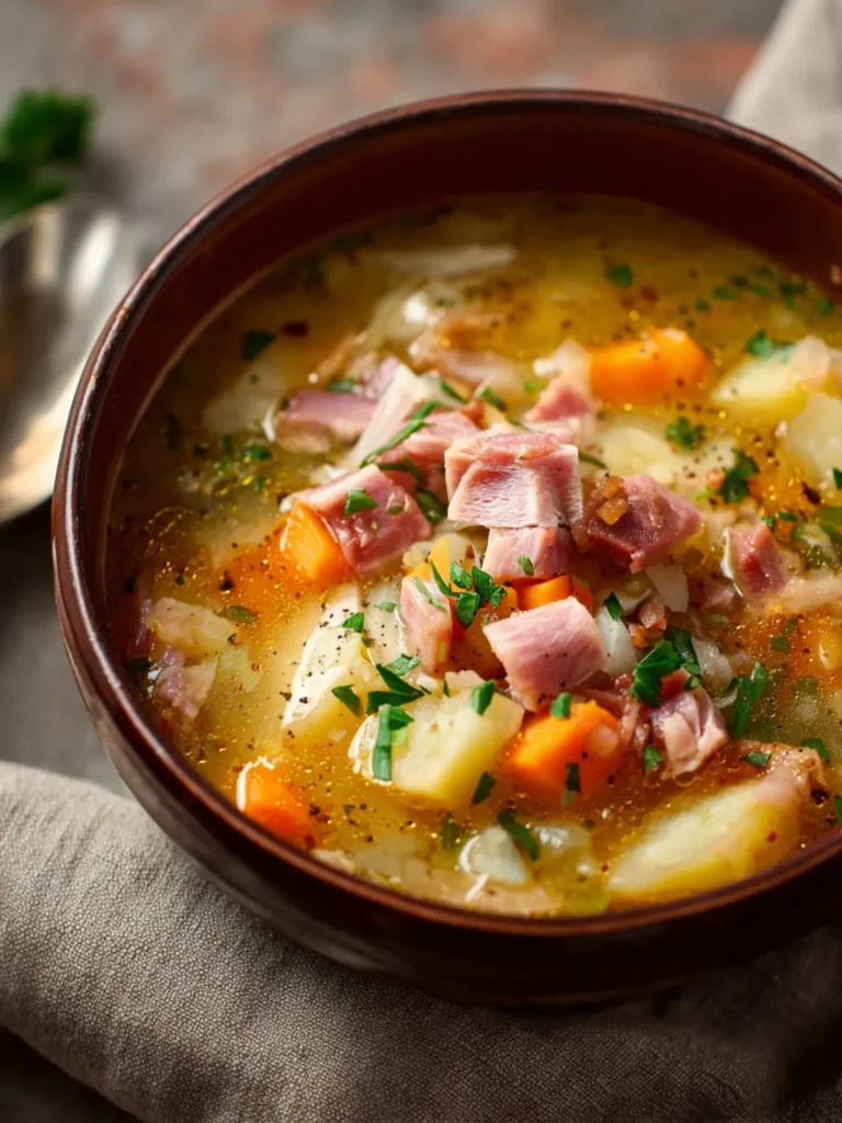 Slow Cooker Ham and Potato Soup First Image