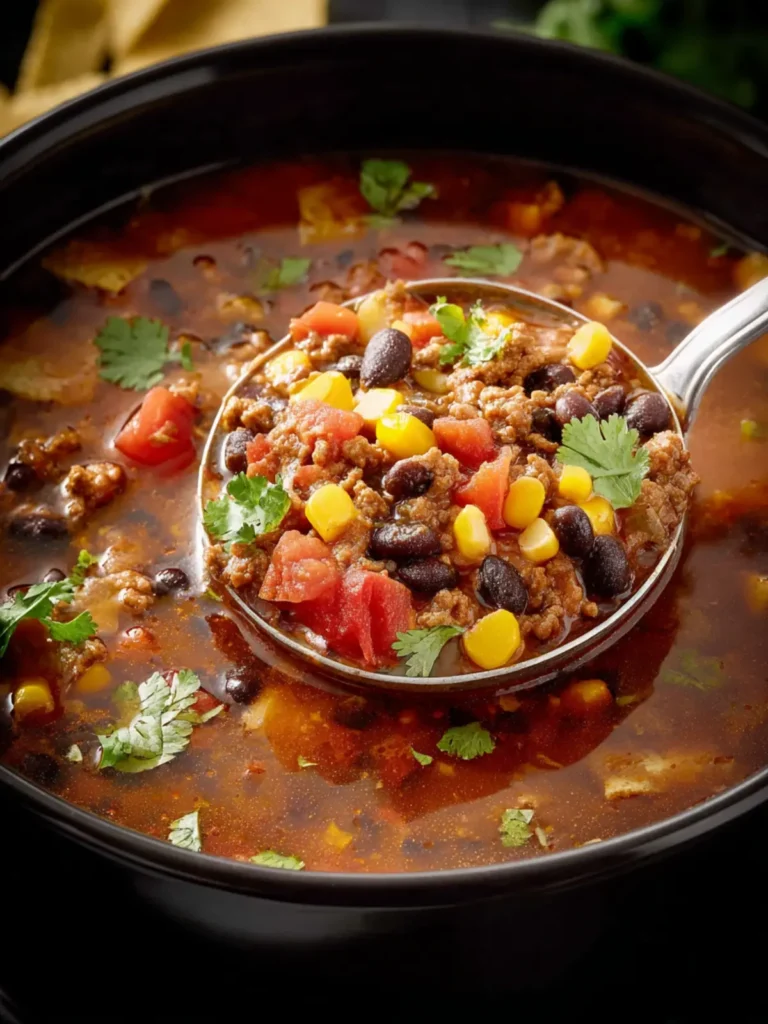 Slow Cooker Taco Soup First Image