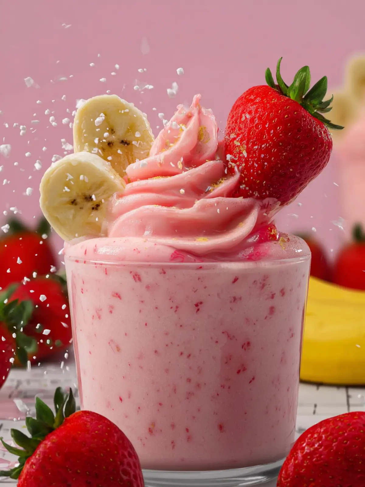 Strawberry Banana Yogurt Smoothie First Image