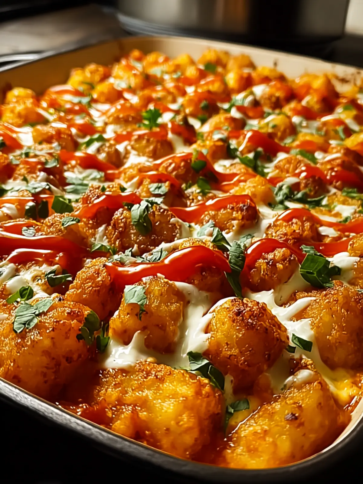 Irresistible Buffalo Chicken Tater Tot Bake Recipe First Image