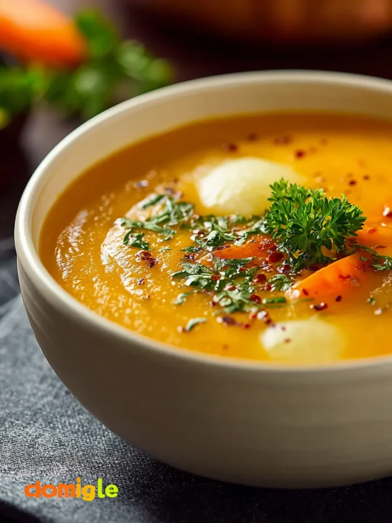 Creamy Potato Carrot Soup First Image