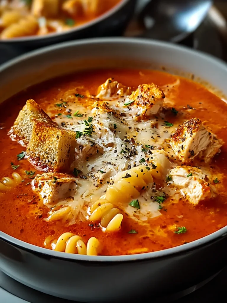 Irresistible Crockpot Chicken Parmesan Soup Recipe First Image