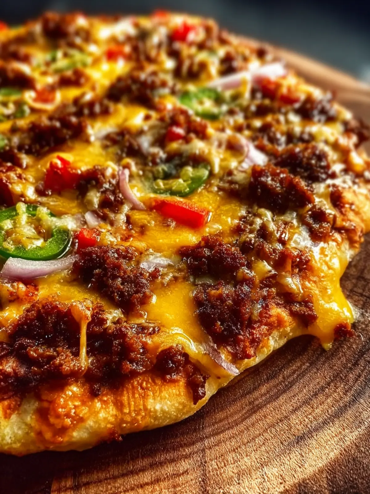 Cheeseburger Pizza No Pork First Image