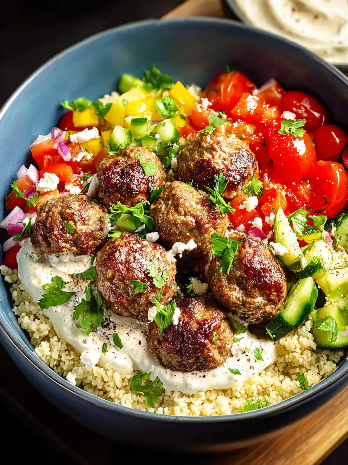 Delightful Mediterranean Meatball Bowl Recipe You’ll Love First Image