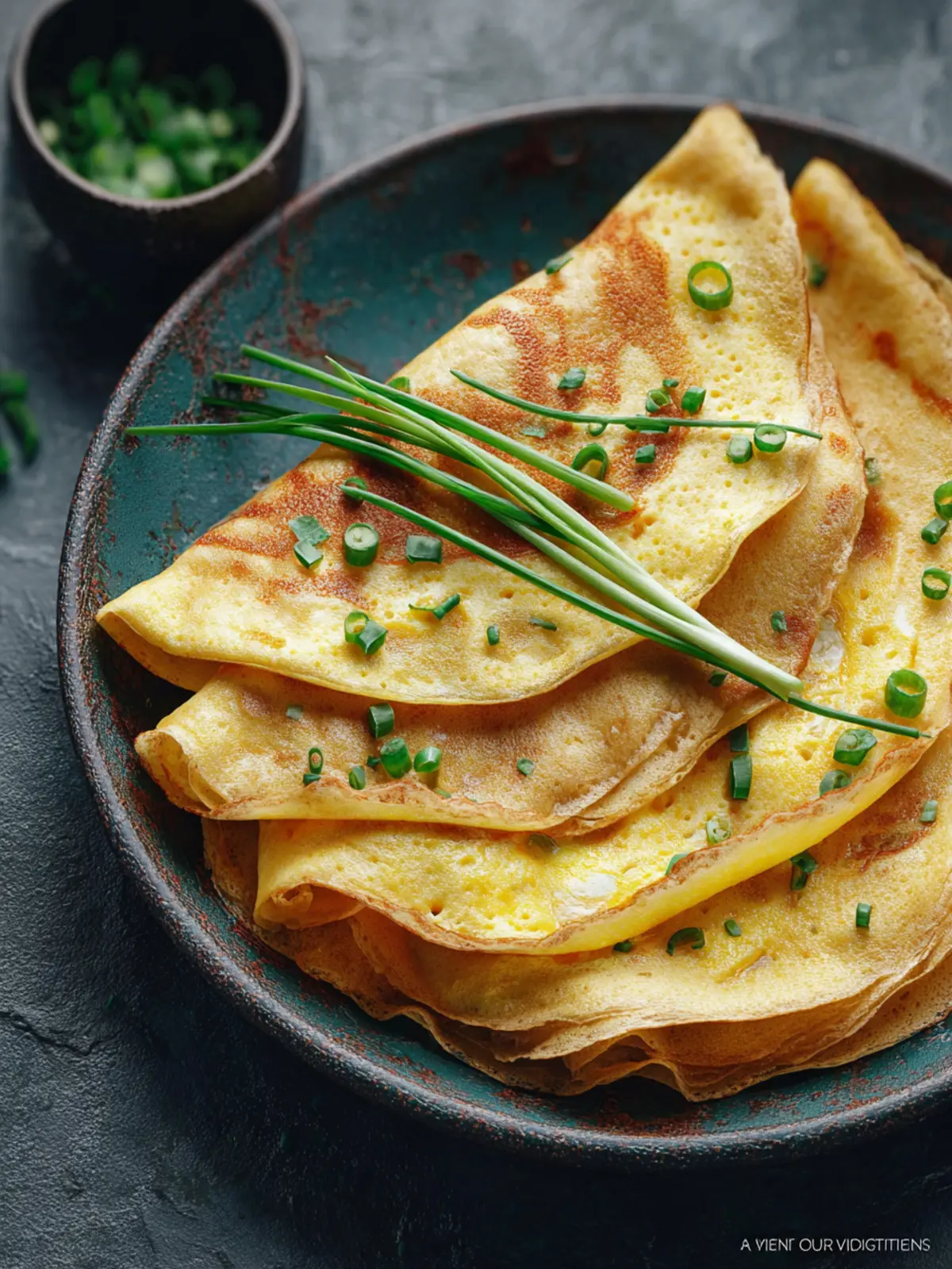 Egg and Green Onion Crepe First Image