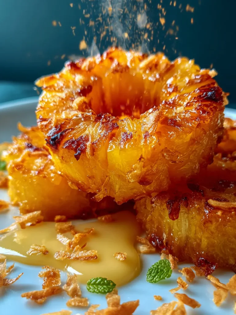 Fried Pineapple Recipe – Easy Caramelized Pineapple Dessert First Image