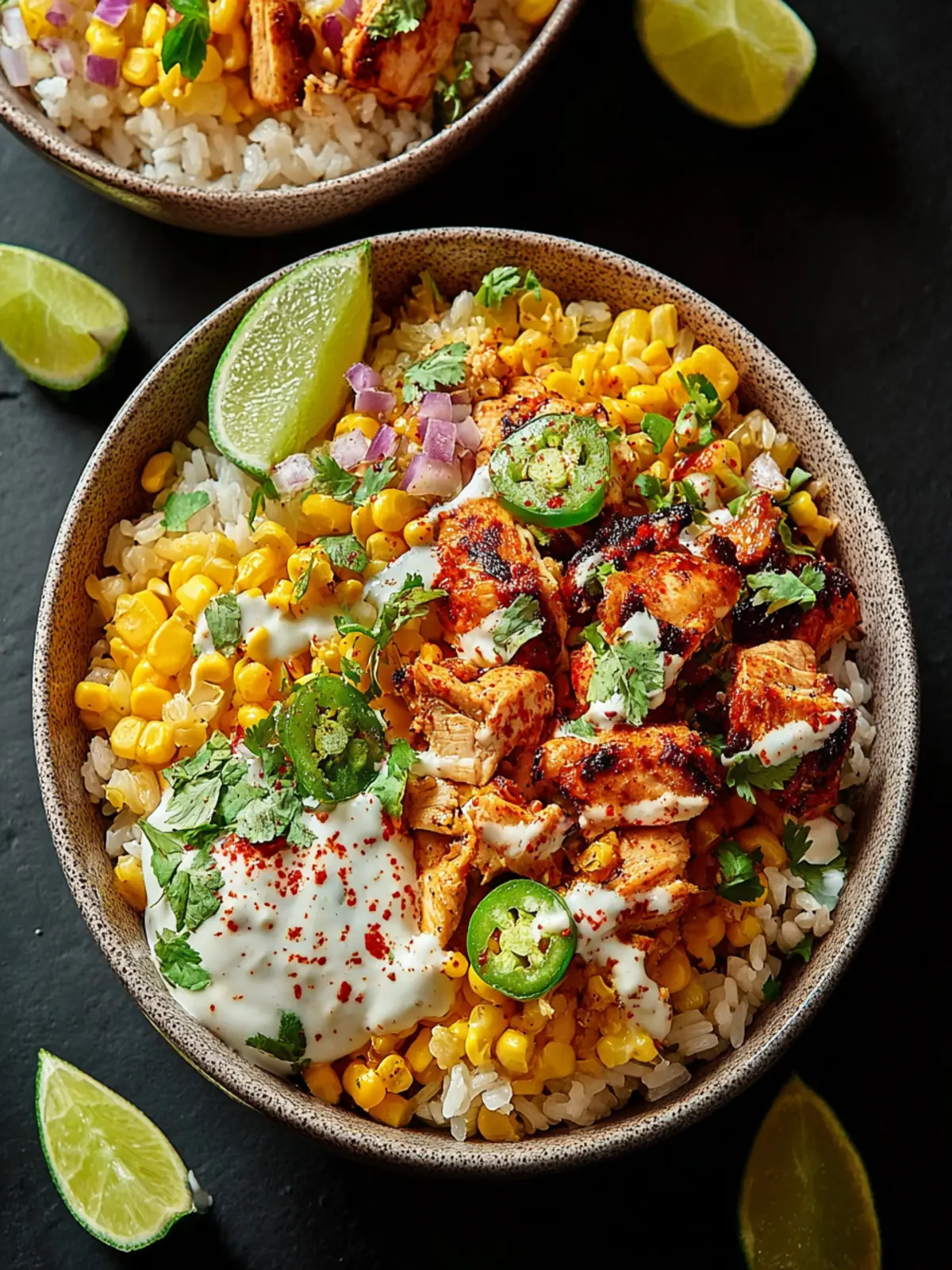 Irresistible Street Corn Chicken Rice Bowls Recipe First Image