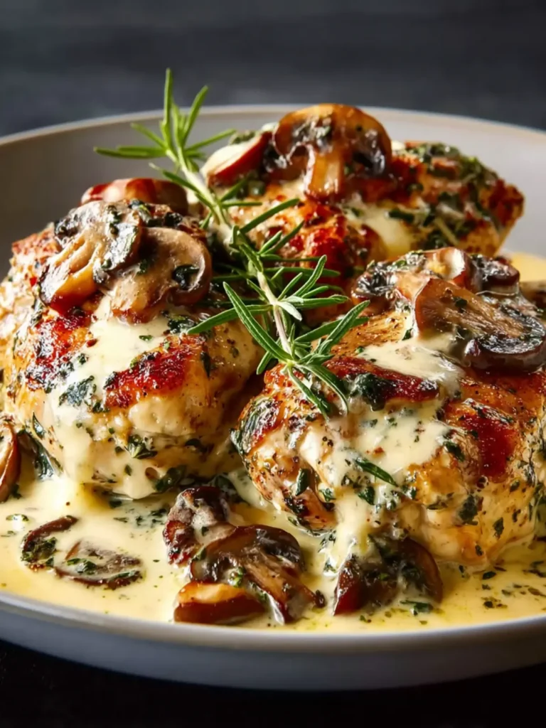 Mushroom Asiago Chicken First Image