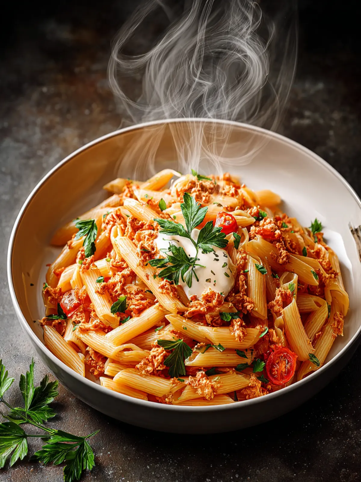 Spicy Tuna and Tomato Pasta Recipe First Image