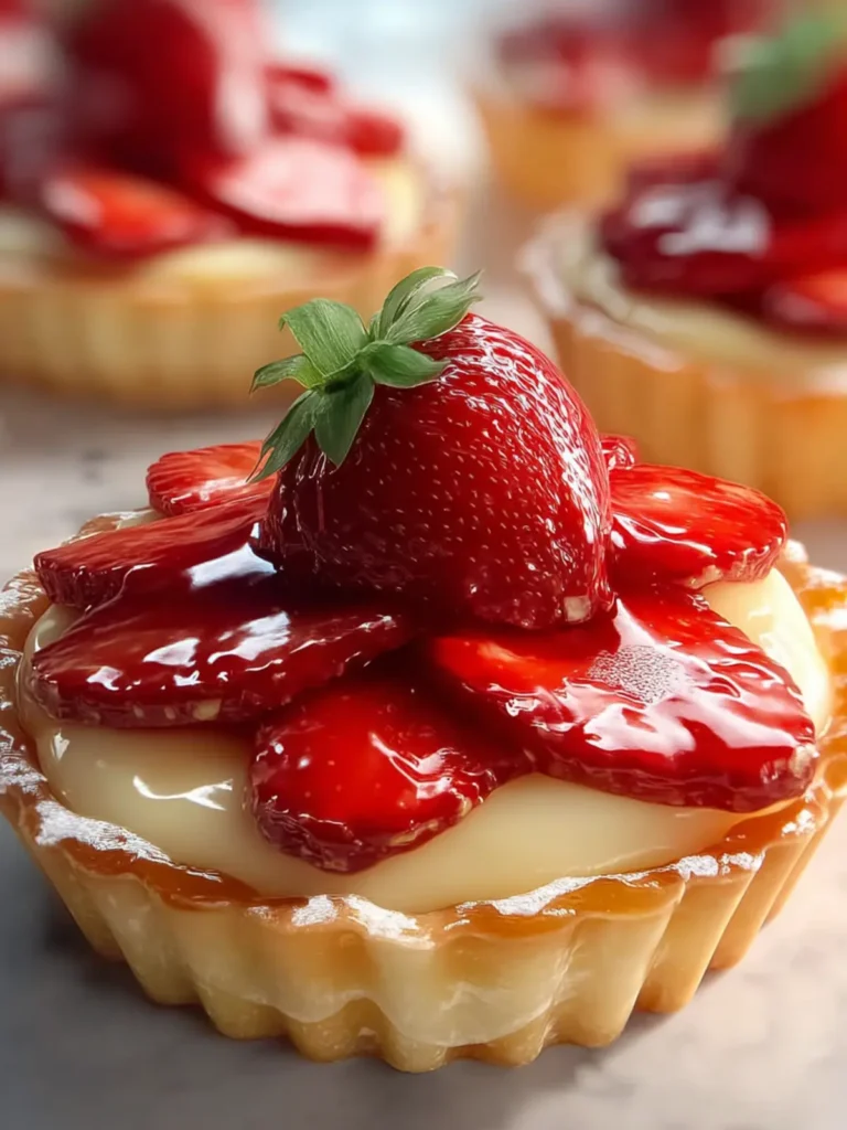 Strawberry Custard Tarts First Image
