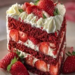 Strawberry Velvet Cake – Soft, Moist & Creamy Strawberry Cake Recipe First Image