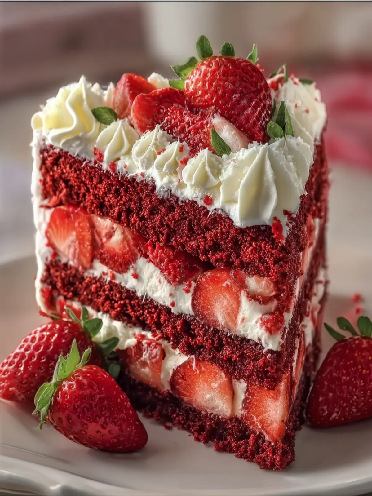 Strawberry Velvet Cake: The Best Soft & Moist Delight
