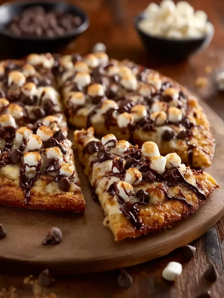 Chocolate Chip Dessert Pizza First Image