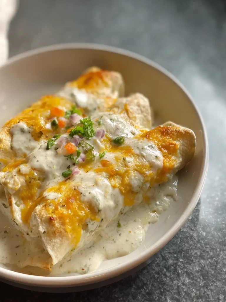 White Chicken Enchiladas Recipe First Image