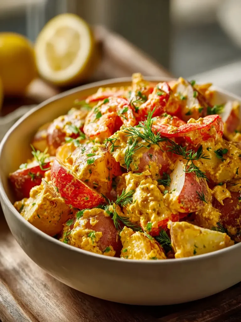 Zesty Crawfish Boil Potato Salad with Zesty Mustard Dressing First Image
