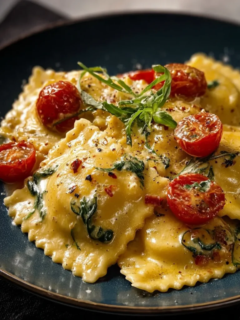 Creamy Tuscan Ravioli First Image