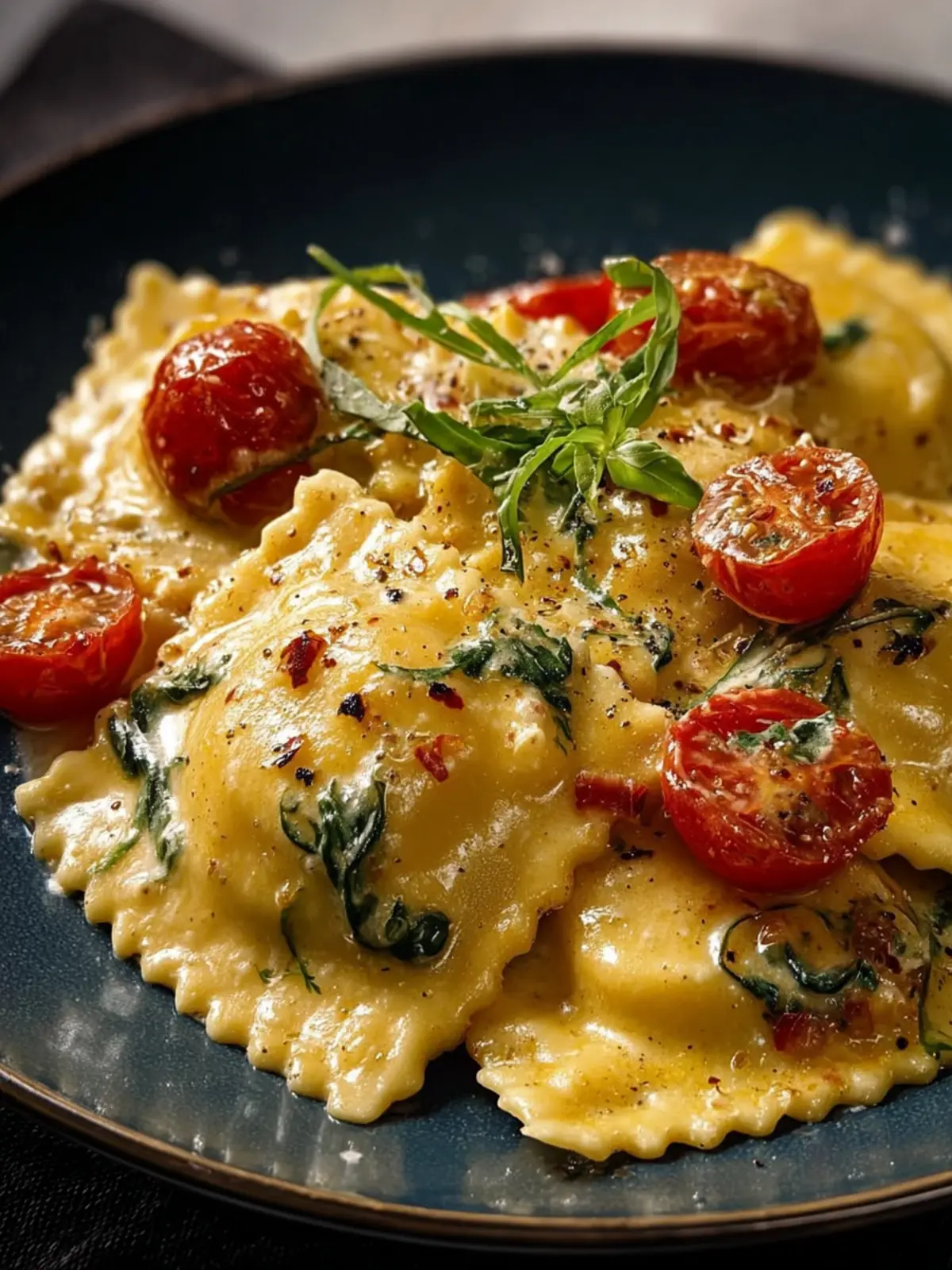 Creamy Tuscan Ravioli First Image