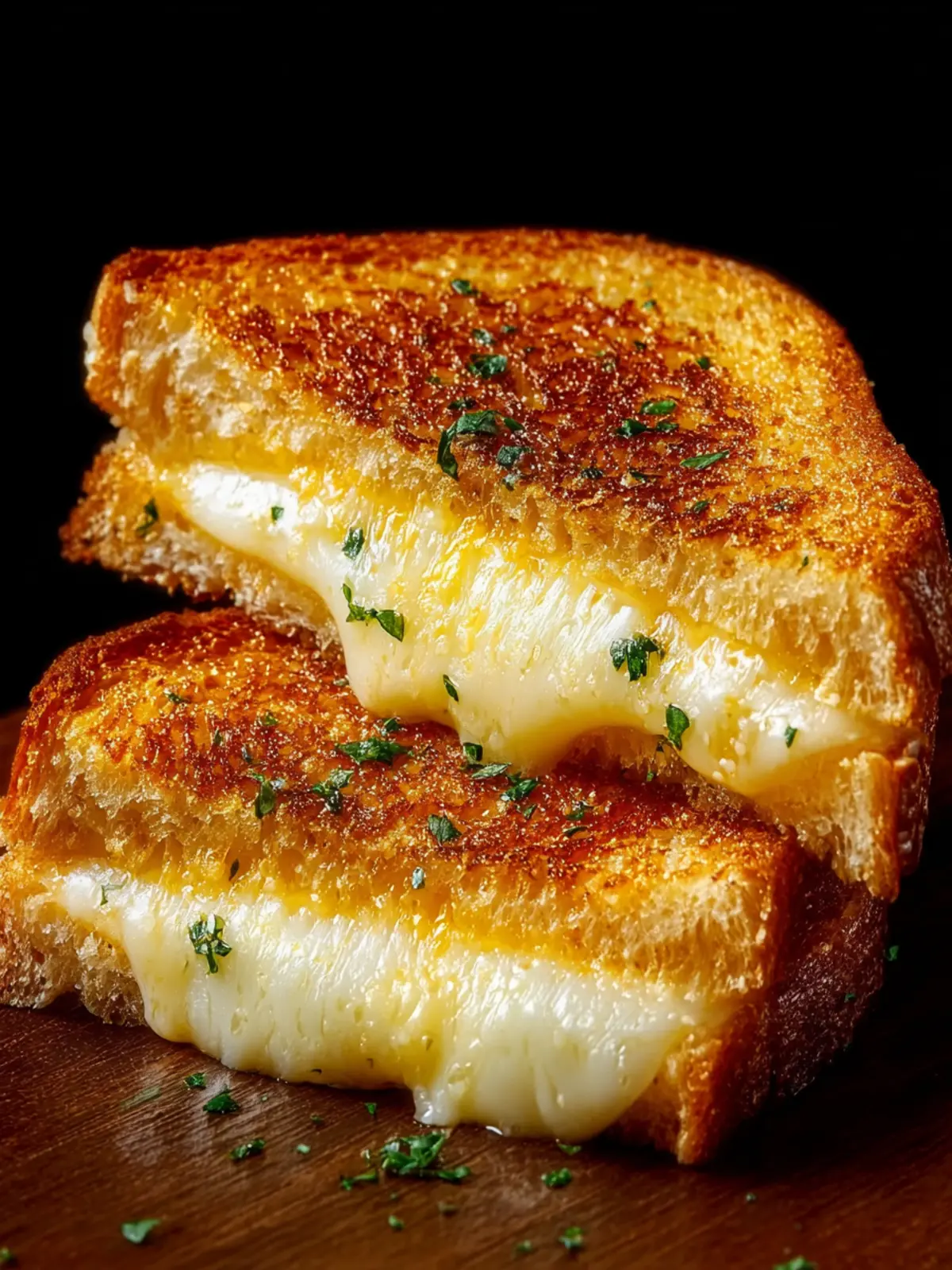 Garlic Bread Grilled Cheese First Image