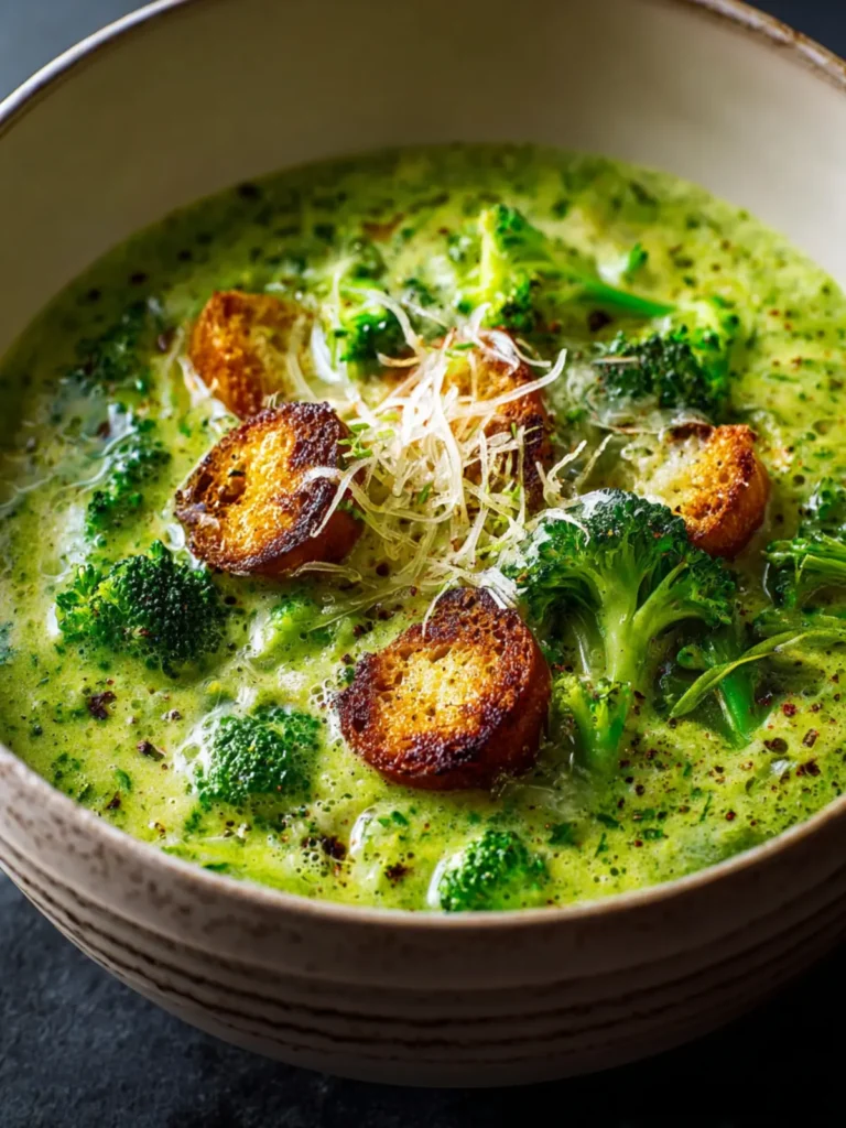 Garlic Italian Broccoli Soup First Image