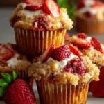 Strawberry Cream Cheese Muffins First Image
