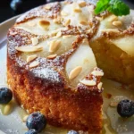 pear almond olive oil cake First Image