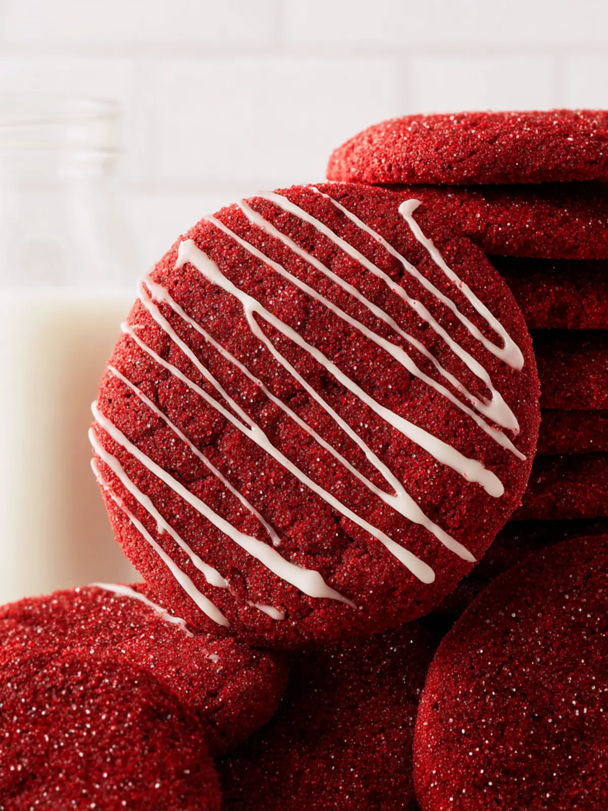 red velvet sugar cookies First Image