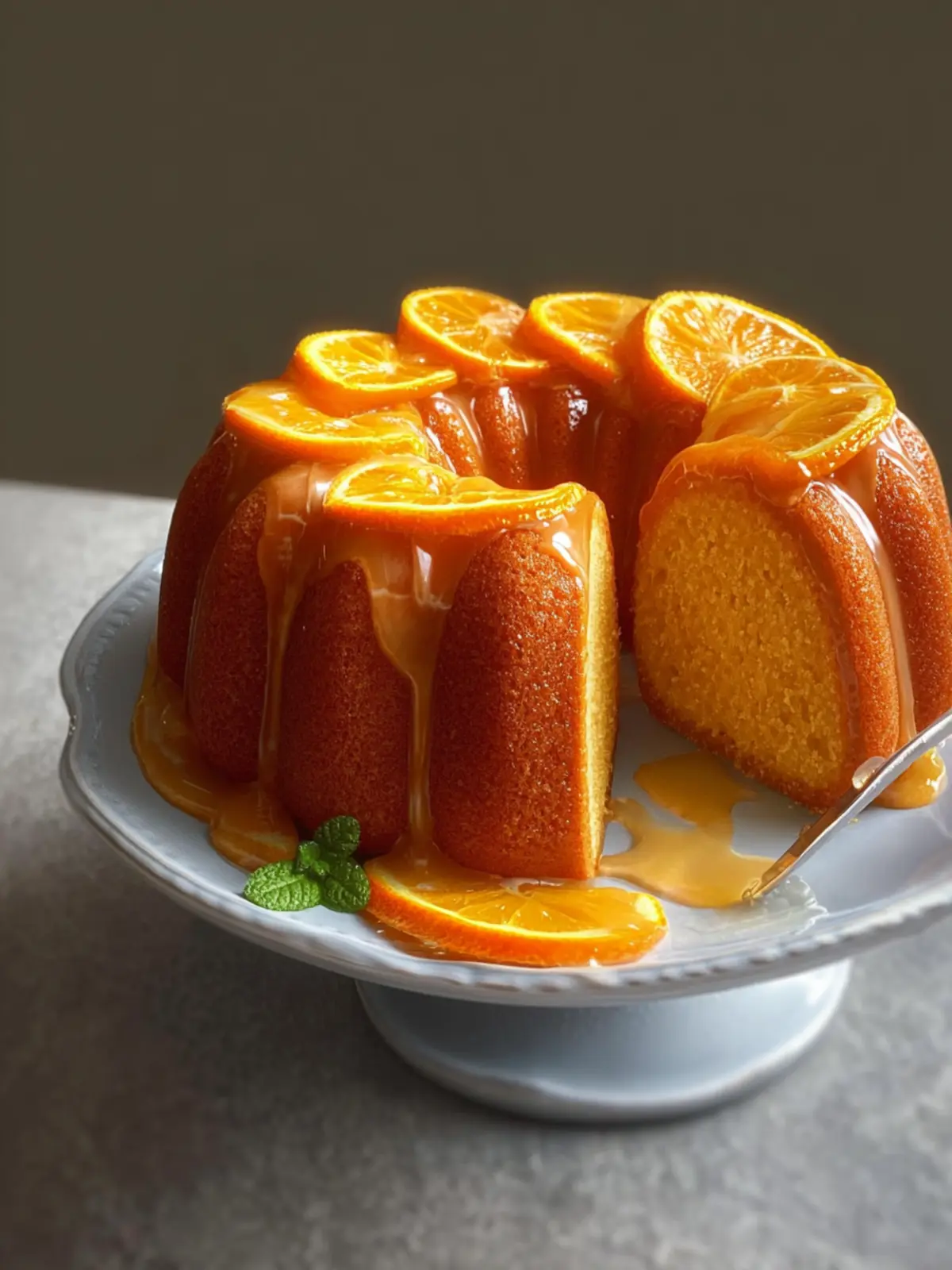 Orange Glazed Bundt Cake First Image