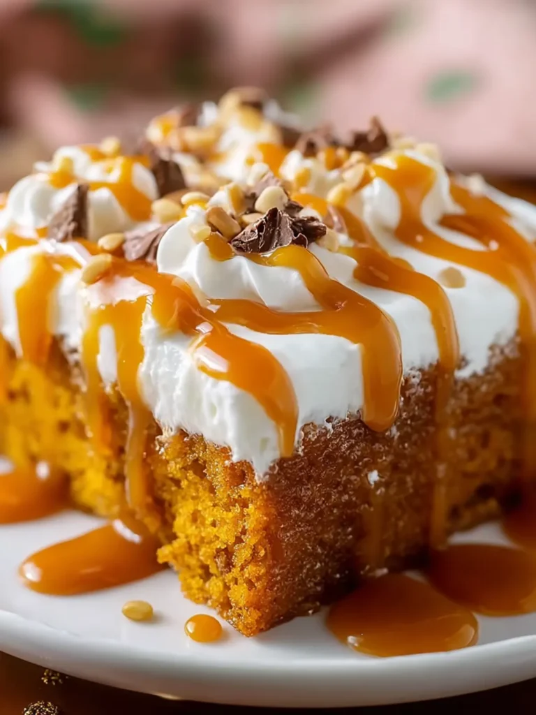 Pumpkin Caramel Poke Cake First Image