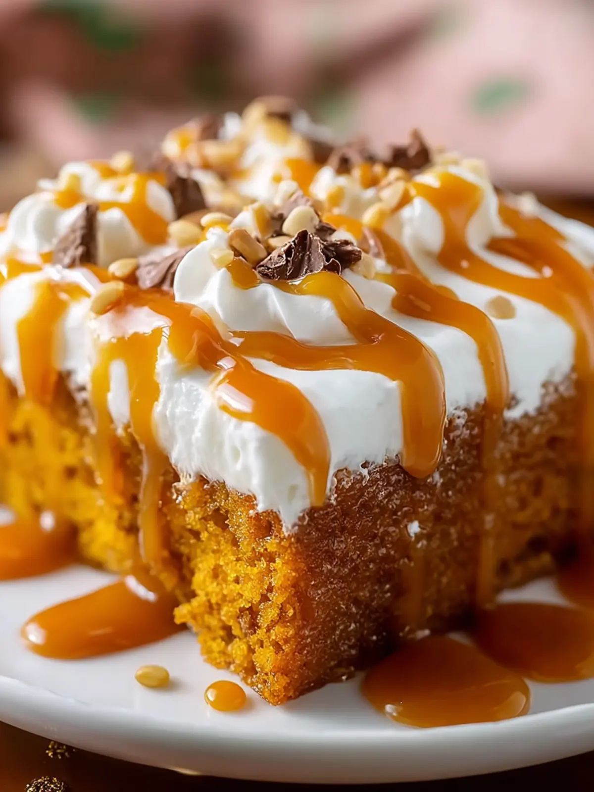 Pumpkin Caramel Poke Cake First Image