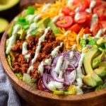 Taco Salad Recipe with Avocado Ranch Dressing First Image