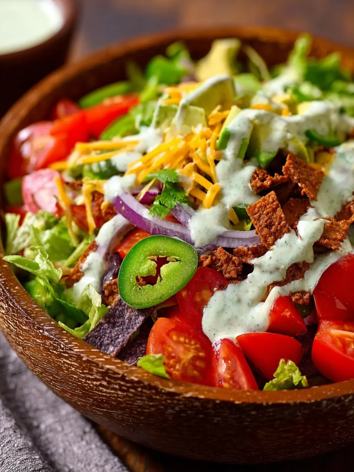 Taco Salad Recipe: Bold Flavors with Creamy Avocado Ranch
