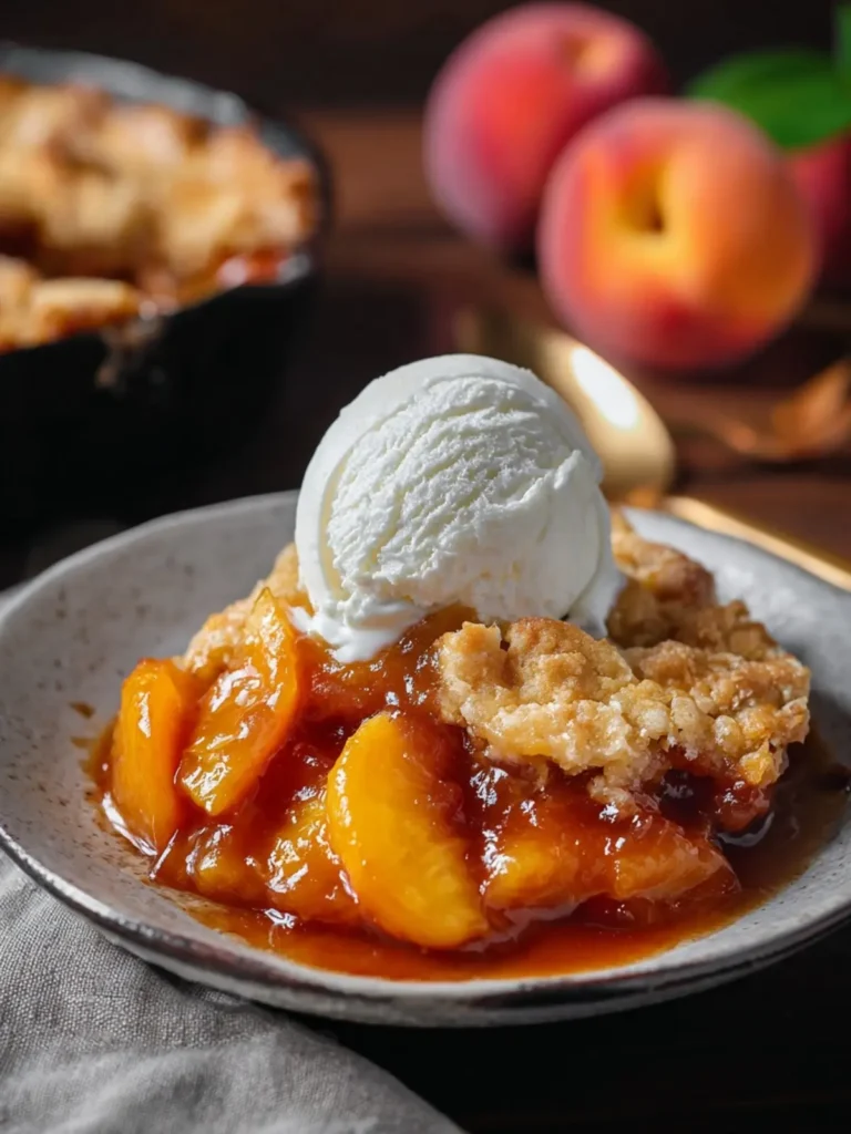 The Best Southern Homemade Peach Cobbler From Scratch First Image
